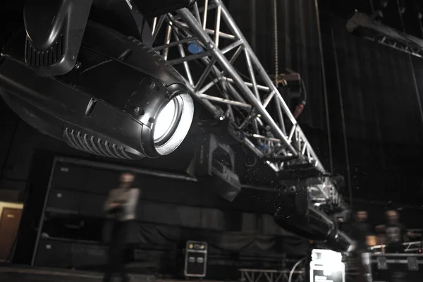 Preparando o palco para um concerto — Fotografia de Stock