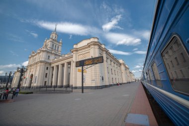 Brest şehrindeki tren istasyonu.