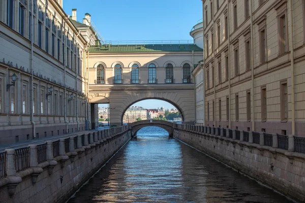 Kanal sungai di St. Petersburg . — Stok Foto