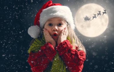 Sevimli küçük çocuk Noel