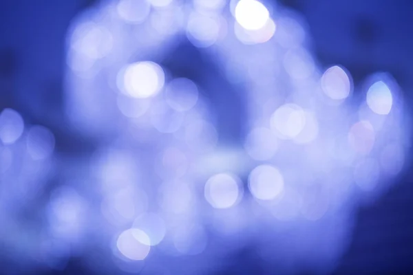 Blauwe en witte mooie bokeh abstracte achtergrond — Stockfoto