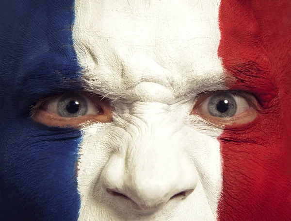 Portrait France fans. Football, soccer fan
