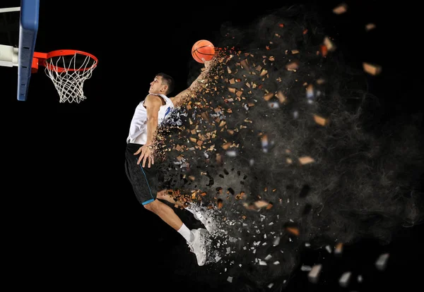 Баскетболіст Дії Спортзалі — стокове фото