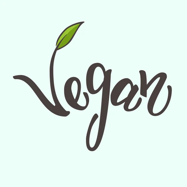 Originele Hand Belettering Veganistisch Organische Bio Eco Natuurlijke Ontwerpsjabloon Kleurrijke — Stockvector