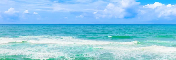 美丽的海景 Vawes 热带景观 高分辨率全景图 斯里兰卡 — 图库照片