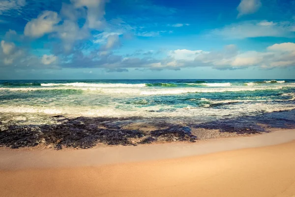 Belle Vue Sur Une Mer Jour Paysage Océanique Indien — Photo