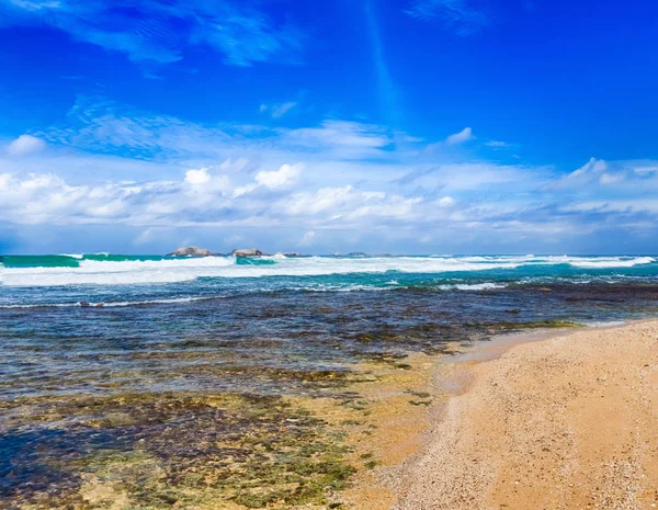 Bela Vista Mar Tempo Dia Paisagem Oceânica Indiana — Fotografia de Stock