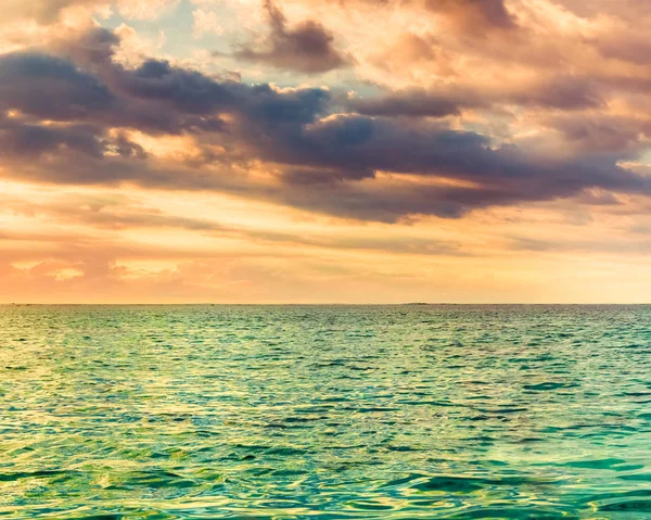 Seaview Gün Batımında Muhteşem Manzara Mauritius — Stok fotoğraf