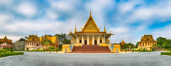 Sali Tronowej Wewnątrz Pałacu Królewskiego Mieście Phnom Penh Kambodża Słynny — Zdjęcie stockowe