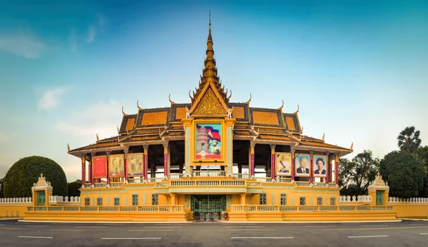 Koninklijk Paleis Complex Phnom Penh Cambodja Toeristische Attractie Beroemde Bezienswaardigheid — Stockfoto