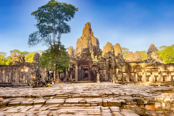 Bayontemplet Angkor Thom Morgonen Siem Reap Kambodja — Stockfoto