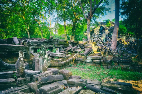 Beng Mealea Veya Tıkamak Mealea Tapınağı Nda Sabah Saat Siem — Stok fotoğraf