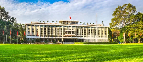 Ανεξαρτησία Μέγαρο Παλάτι Της Επανένωσης Πόλη Τσι Μιν Βιετνάμ Πανόραμα — Φωτογραφία Αρχείου
