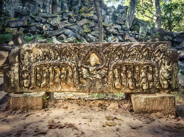 Bajorrelieve Beng Mealea Bung Mealea Templo Siem Reap Camboya — Foto de Stock