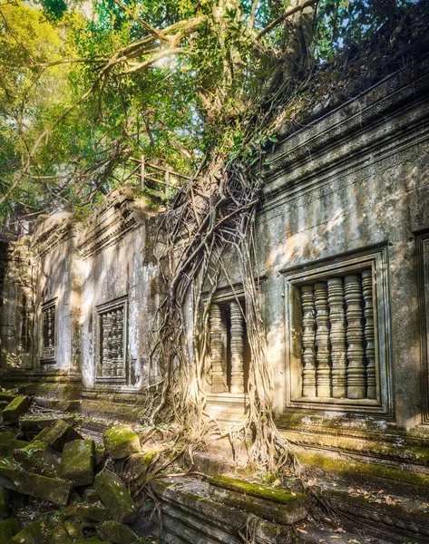 Beng Mealea Lub Zakorkować Mealea Świątyni Czasie Rano Siem Reap — Zdjęcie stockowe