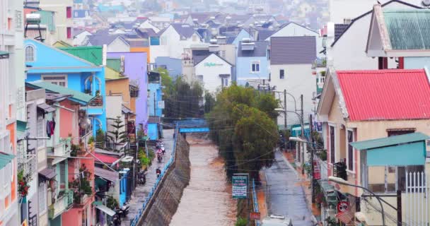 Dalat Vietnam Mar 2019 Hujan Lebat Dataran Tinggi Dalat Vietnam — Stok Video
