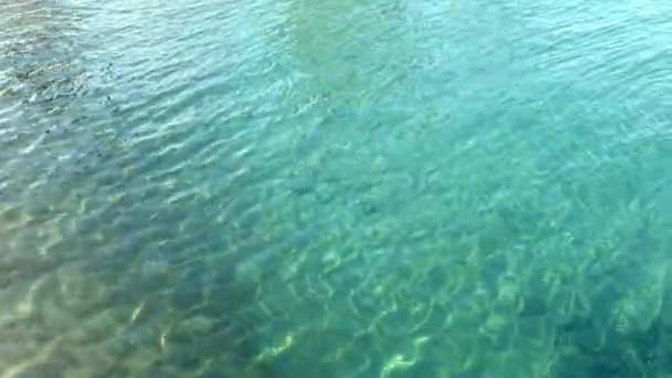 Aerial View Sea Surface Natural Background — Stock Video