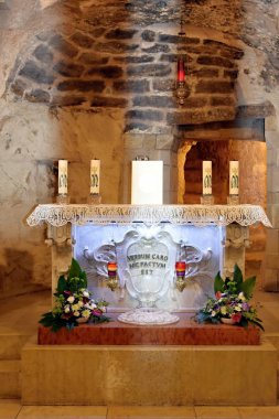 Duyuru grotto görünümünü kapatır; Şehir - Nazareth, ülke - İsrail, tarihi - 12/11/2018