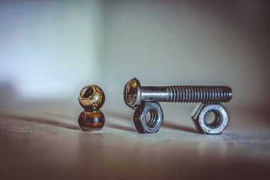 Vintage bisiklet ve adam