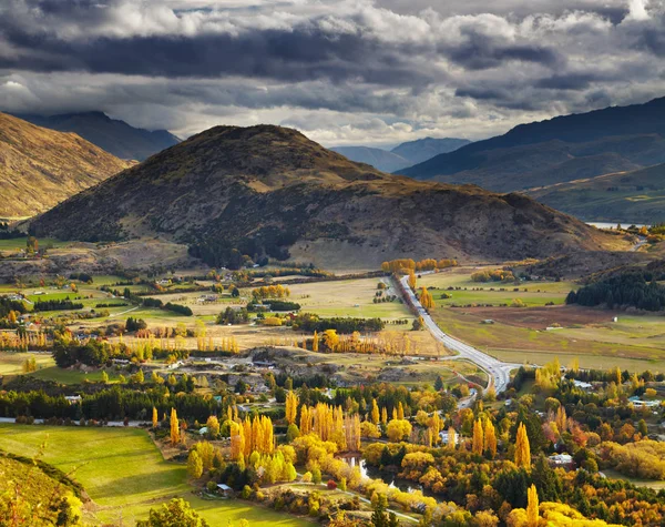 秋の風景は クイーンズタウン ニュージーランドの近く — ストック写真