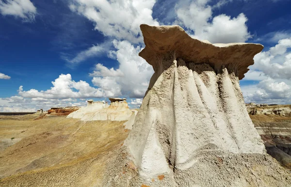 Βραχώδεις Σχηματισμούς Στο Μπίστι Badlands Νέο Μεξικό Usa — Φωτογραφία Αρχείου