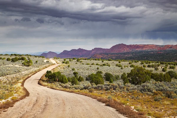 Haus Rock Valley Road Utah Und Arizona Wüste Vereinigte Staaten — Stockfoto