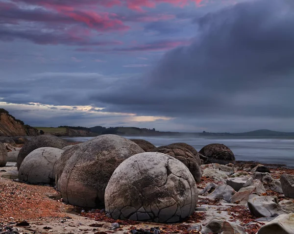 Moeraki Kayaları, Yeni Zelanda — Stok fotoğraf