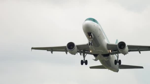 Aer Lingus Airbus 320 αναχώρηση — Αρχείο Βίντεο