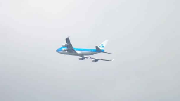 KLM Boeing 747 злету — стокове відео