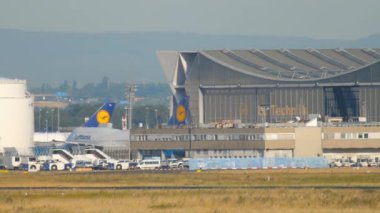 Frankfurt 'a inen uçak