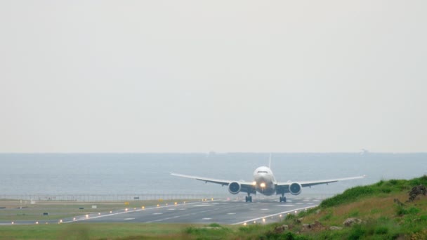 Widebody letadla přistávající — Stock video