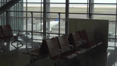 Boş kalkış havaalanı lounge