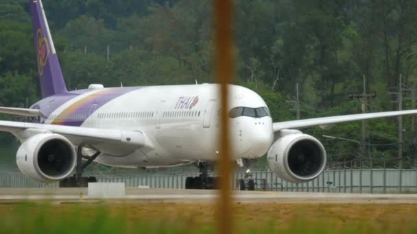 Arrivée à Phuket - rouler après l'atterrissage — Video