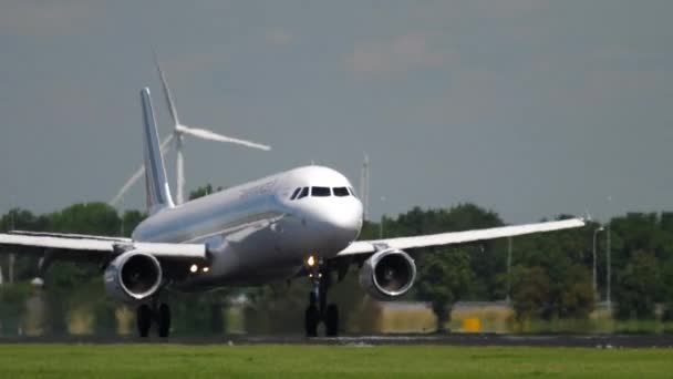 Air France Airbus 321 aterrizaje — Vídeos de Stock