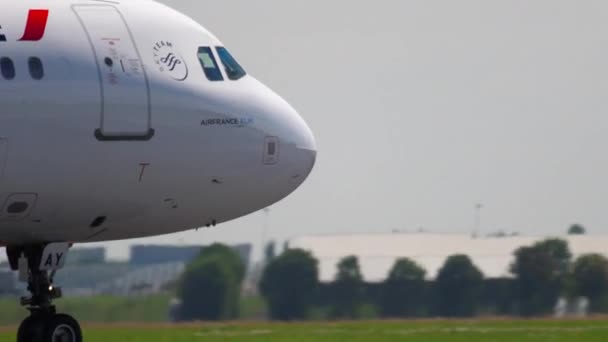 Air France Airbus 321 aterragem — Vídeo de Stock