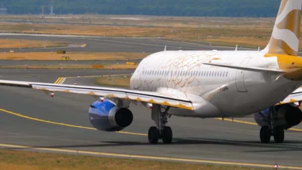 Airbus A319 rodaje — Vídeos de Stock