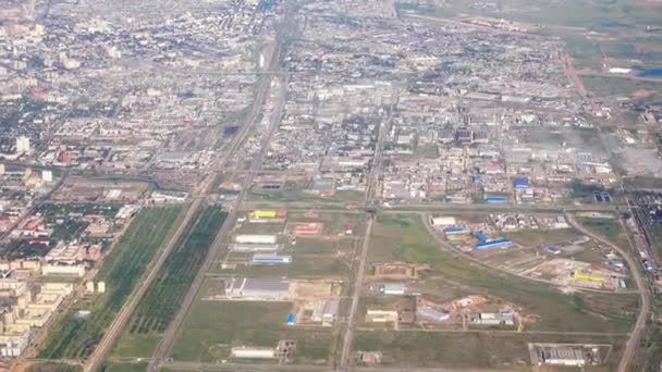 Вид с воздуха Астана, Казахстан — стоковое видео