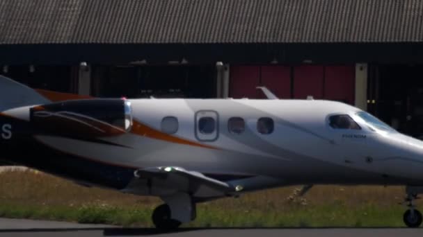 Jet privado en el ejecutivo — Vídeos de Stock