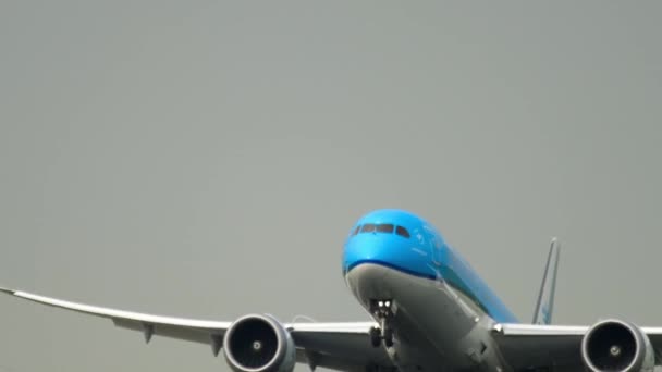 KLM Boeing 787 partenza — Video Stock