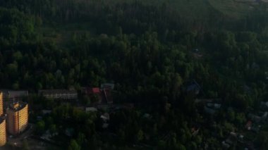 İniş yapan uçaktan hava görüntüsü
