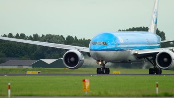 KLM Boeing 777 partenza — Video Stock