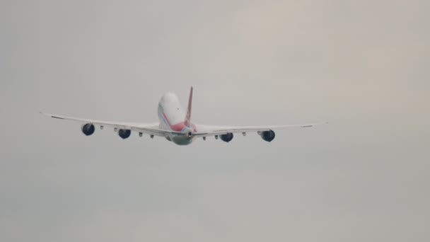 Cargolux Boeing 747 odlot — Wideo stockowe