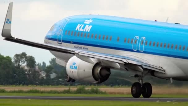 KLM Boeing 737 partenza — Video Stock