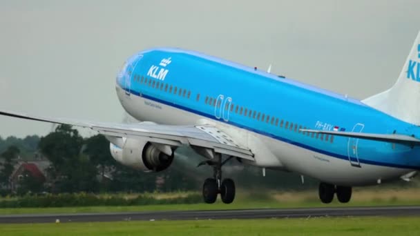 KLM Boeing 737 indulás — Stock videók