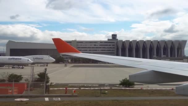 Lotnisko we Frankfurcie fartuch ruchu — Wideo stockowe