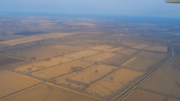 Vista aérea desde el avión de salida — Vídeo de stock