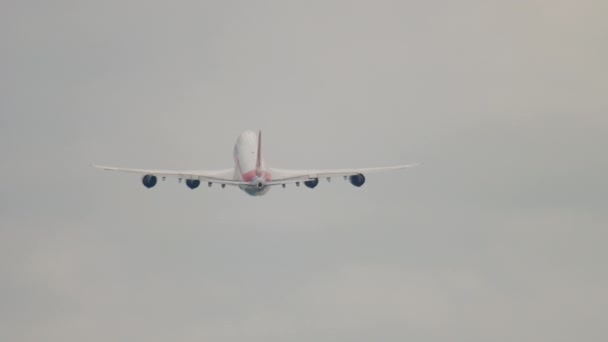 Cargolux波音747飞机起飞 — 图库视频影像