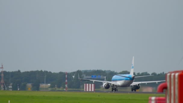 KLM Cityhopper Embraer 190 출발 — 비디오