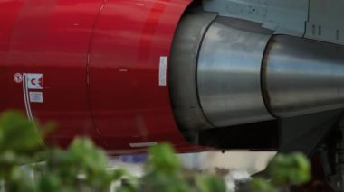 Motor ve vites uçak yakın çekim