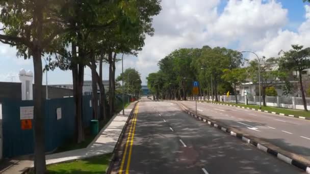 バスからシンガポールの道 — ストック動画